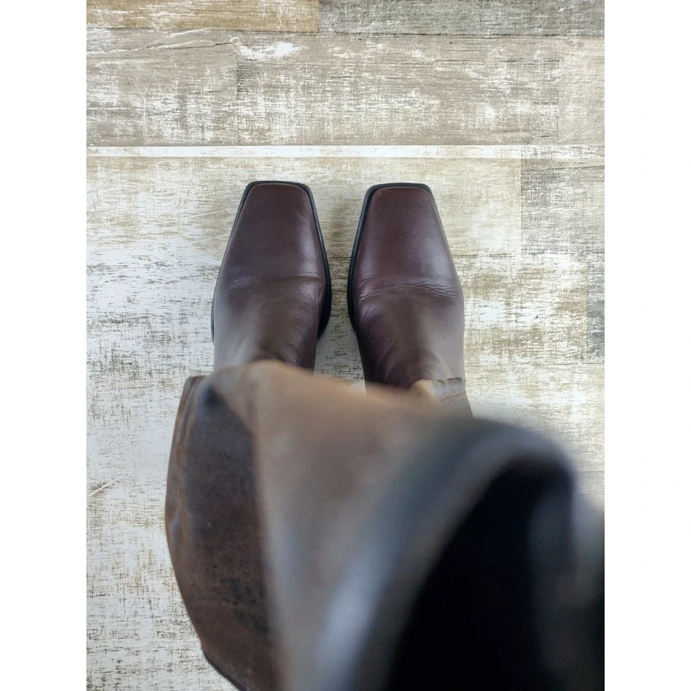 Vagabond HEDDA Tall Boots Womens Sz 6 Brown Leather Bootie